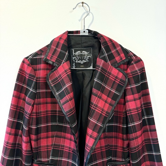 Makers of true Original Plaid Blazer / Red / M - Picture 2 of 11